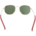 thumbnail image 3 of Ray-Ban Scuderia RB3548NM -F00831-51 Gold Geometric Sunglasses, 3 of 3