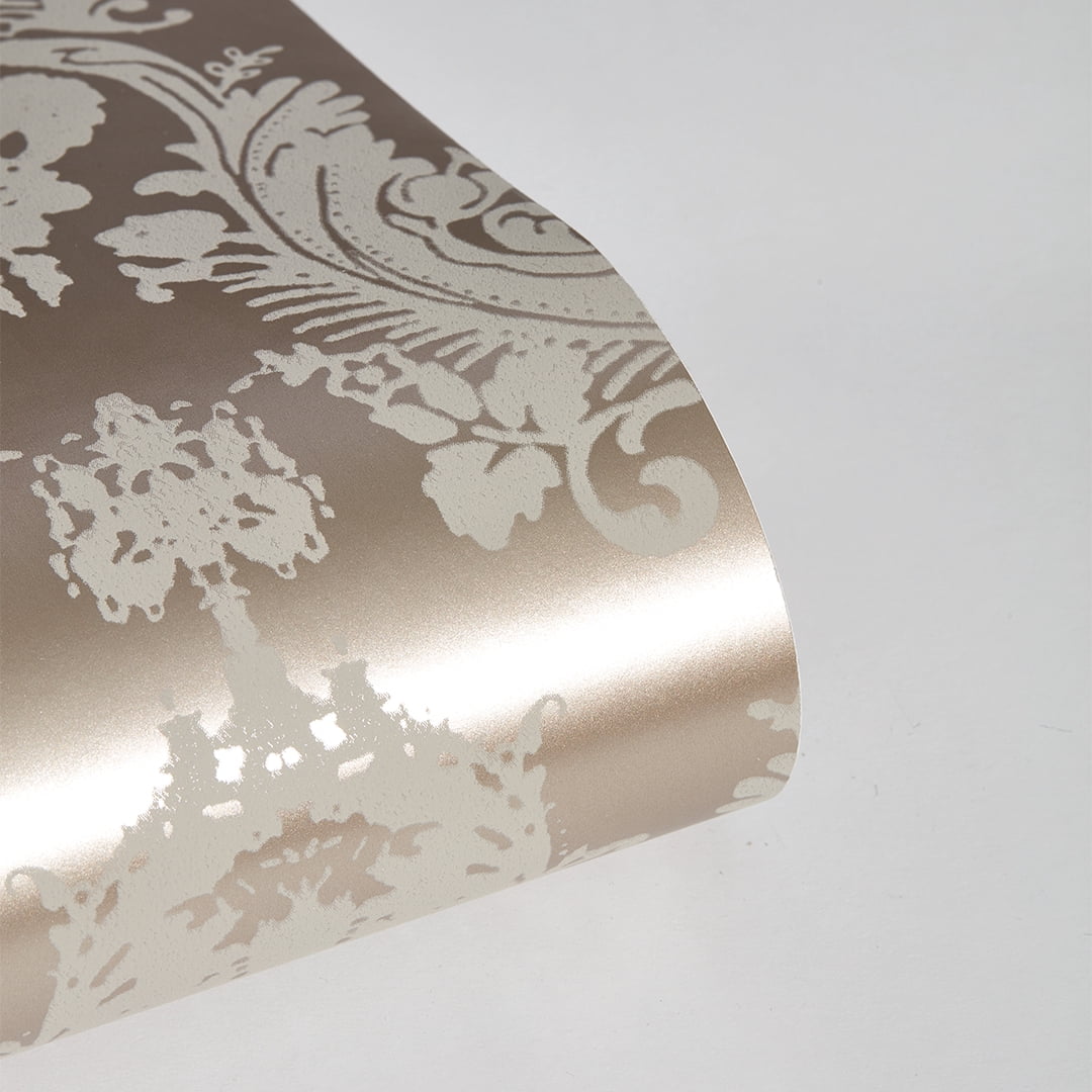 Tempaper Textured Damsel Bisque Removable Peel and Stick Wallpaper, 20.5" x 16.5'