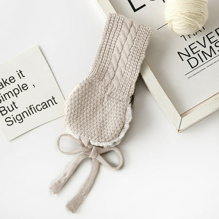 

MRULIC Earmuffs Winter Casual Warm Earmuffs Plush Earmuffs Plus Down Earmuffs Beige + One size