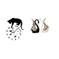 thumbnail image 1 of Reloj de pared con diseño de gato, cisne, estatuas, reloj colgante para sala de estar, dormitorio, cocina y baño, ideal para decoración de hogar, ofic, 1 of 8