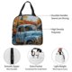 thumbnail image 4 of Fotbe Rustic Vintage Truck Autumn Bolsa Térmica con Estampado y Forro de Aluminio Grueso Bolsa de Almuerzo con Bolsillo Frontal para Hombres y Mujeres, Ideal para Trabajo, Escuela, 4 of 8