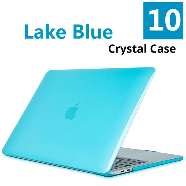 Crystal Laptop Case For Apple 2022 Macbook Air 13.6 M2 Chip A2681 Air Pro Retina 11 12 13.3 14 15 16 inch Case 2020 Touch Bar ID Crystal Lake Blue Air 11 A1370 A1465