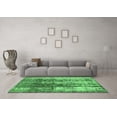 thumbnail image 3 of Ahgly Company Indoor Rectangle Abstract Emerald Green Modern Area Rugs, 4' x 6', 3 of 4