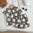 thumbnail image 5 of Grblisyd Girls Summer Outfits Size 10-12 Years Animal Print T-Shirts and Elastic Waist Shorts 2 Piece Outfit Kids Cute Clothing Sets, 5 of 7