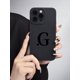 thumbnail image 1 of 1pc Black Angel Eye Sandblasting Texture Tpu Case With Alphabet Pattern (A-Z) For Iphone 7/8/11/12/13/14/15/X/Xr/Xs/Plus/Pro/Pro Max/Se3/Mini, 1 of 4