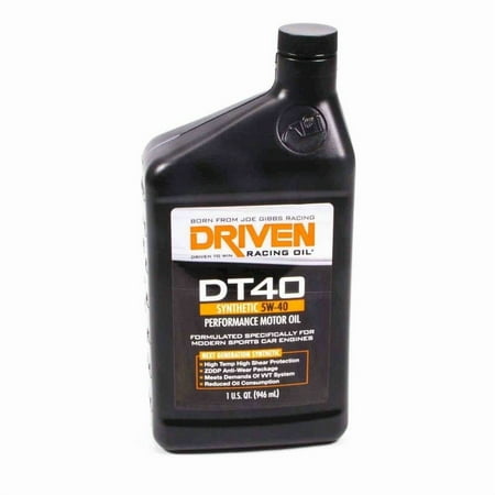 Driven Racing Oil DT40 5w40 Synthetic Oil 1 Qt Bottle