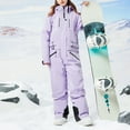 thumbnail image 5 of Women One Pieces Ski Suits with Multifunctional Pockets Waterproof Warm Jumpsuit for Snow Sport , Size XS-L, 5 of 5