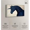 thumbnail image 2 of Blue Horse I Canvas Maximalist Wall Decor by Art Remedy, Silver Frame, 15 x 10, 2 of 7