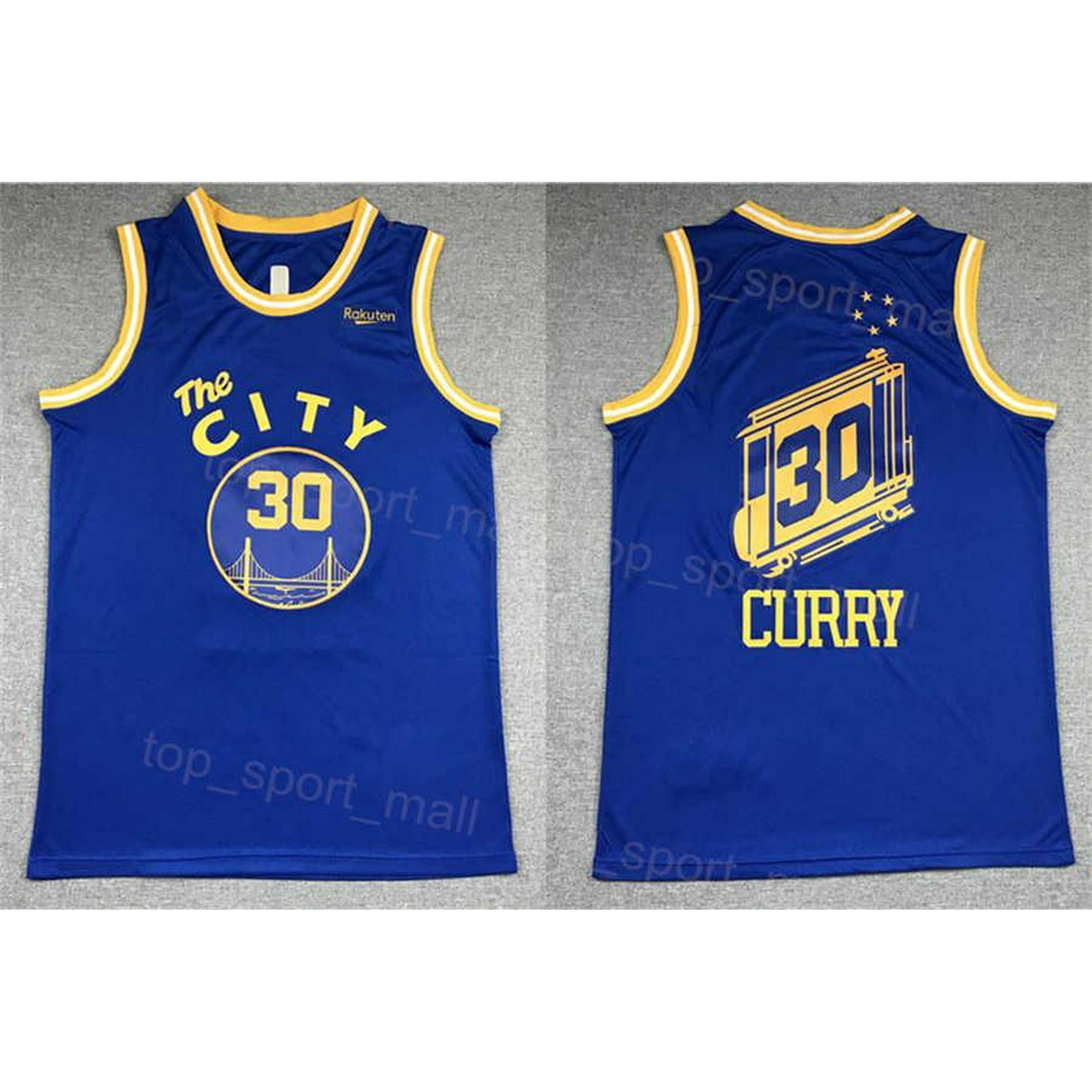 Golden state Warriors 30 Stephen Curry city edition swingman jersey city  nba basketball swingman jersey blue