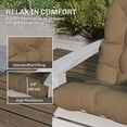 thumbnail image 4 of Outsunny Adirondack Chair Cushions Set of 2, Tufted Lawn Chair Cushions, 4 of 10
