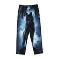 thumbnail image 4 of Bingfone Pajamas For Women,Night Scene Of Wolves Pajama Pants With Pockets-X-Large, 4 of 9