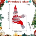 thumbnail image 4 of Décorations de Noël Rideau Extérieur Produits de Décoration de Noël Rideaux pour la Maison Boucles Décoratives Fermoirs pour Poupées Décoration de Vitrine Rideaux en Polyester, 4 of 9
