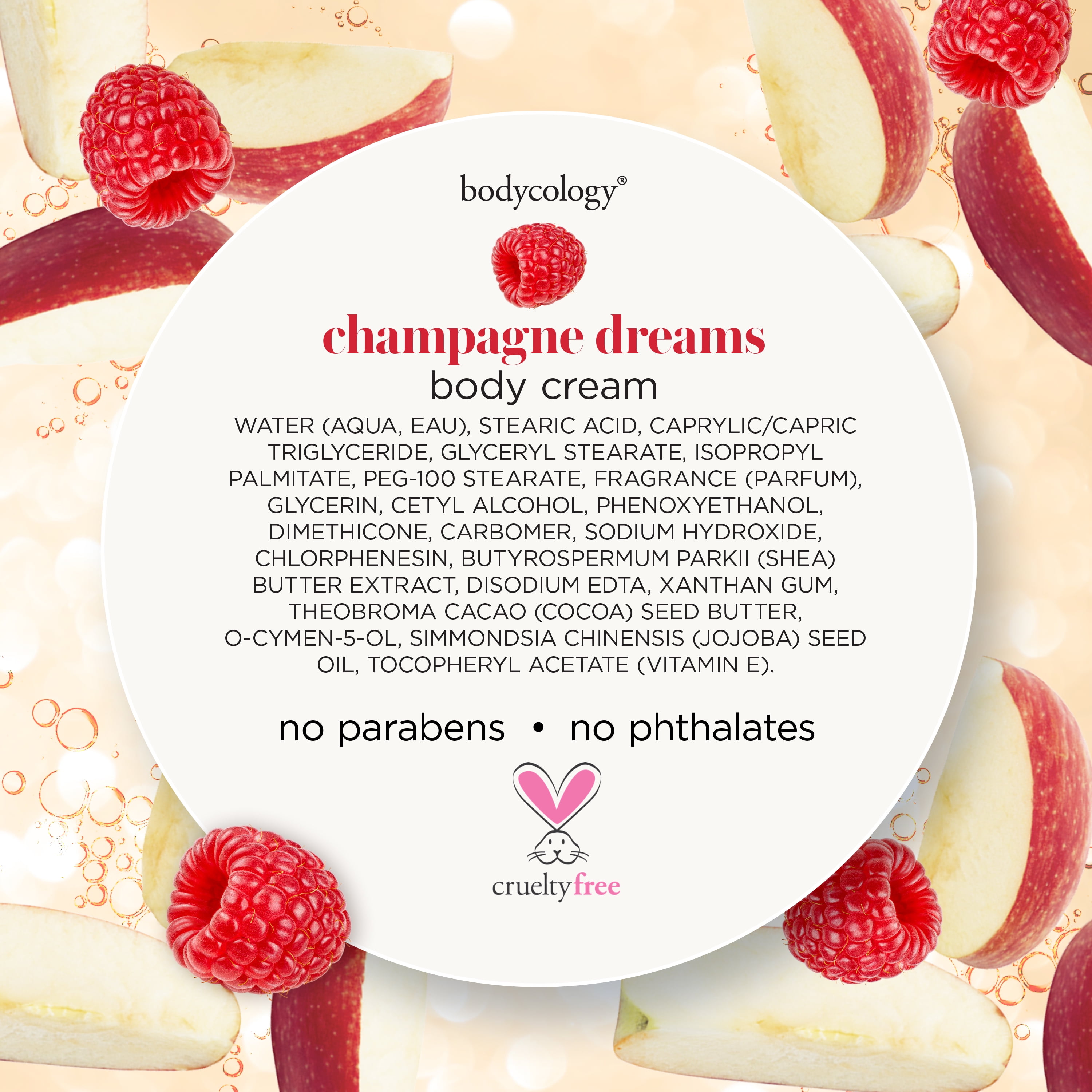 Bodycology Champagne Dreams Shea Butter Body Cream, 8 oz