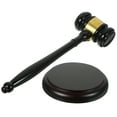 thumbnail image 3 of OULII 1 Set Wooden Gavel Legal Auction Gavel Black For Court Use, 3 of 7