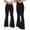 Black, variant on Flare Leggings for Women High Waisted Bell Bottom Yoga Pants Stretchy Bootcut Lounge Pants Slim Fit Wide Leg Trouser,Army Green,Women's S-XXL