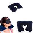 thumbnail image 3 of Hawk Inflatable Travel Pillow Neck Air Cushion U Rest Compact Plane Spa Car New Soft, 3 of 6