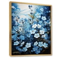 thumbnail image 2 of Designart "pasture Of Forgetmenots Flowers II" Floral & Botanical Floater Framed Wall Decor, 2 of 7