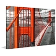 thumbnail image 2 of "Orange Bridge" Painting Print on Wrapped Canvas, 2 of 7