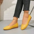 thumbnail image 6 of Yellow Ladies Casual Shoes Breathable Upper Shallow Mouth Round Toe For Fashion And Leisure, 6 of 8
