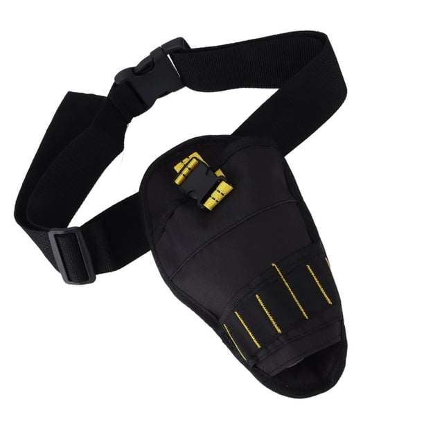 Bolsa de herramientas de tela Oxford, cinturón multifuncional para taladro, llave, destornillador, bolsa para herramientas, bolsas de almacenamiento para taladro con cinturón, estética elegante