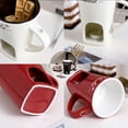 thumbnail image 4 of Bohorizon Sweet Fondue Cup,Chocolate Fondue Mug,Mini Individual Melting Cups for Dipping(Red), 4 of 8