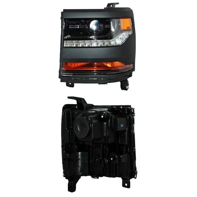 Faro Principal Pickup 2016 A 2018 Chevrolet LADO CONDUCTOR Filo negro P/xenón TYC .