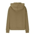 thumbnail image 3 of qucoqpe Womens Oversized Sweatshirts Hoodies Snap Button V Neck Drawstring Hooded Tops with Pocket Casual Pullover Tunics Fall Winter Outfits 2025, 3 of 5