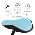 thumbnail image 6 of 2 Count Car Seat Cover Bike Saddle Cushion Bikes Honeycomb Comfort Fitness Child, 6 of 6