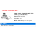 thumbnail image 2 of Water Pump - Compatible with 1998 - 2009 Jaguar Vanden Plas 1999 2000 2001 2002 2003 2004 2005 2006 2007 2008, 2 of 2