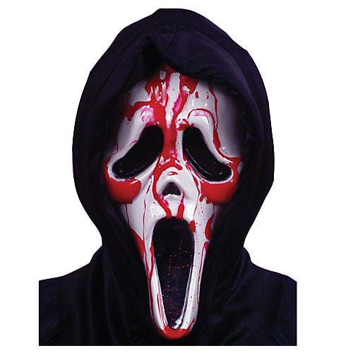Fun World Multi-color Plastic Halloween Scream Costume Mask, with Blood Pump Adult - Walmart.com