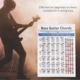 thumbnail image 5 of Bass Guitar Chords Chart for Beginners, Art Paper 4 String Fingering Guide for Music Classroom and Practice, 5 of 5