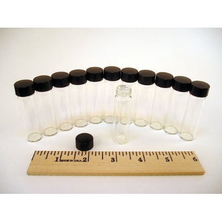 Glass Vials, 1 Dram, Pack of 12