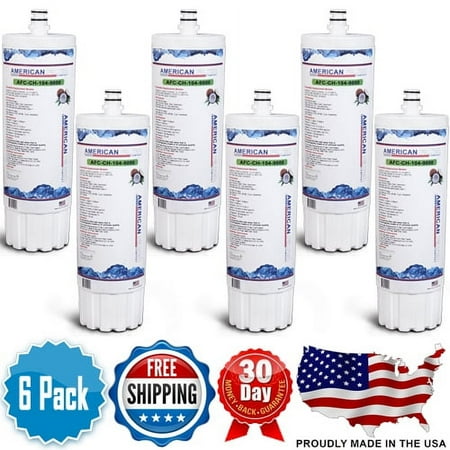

AFC Brand Water Filters Model # AFC-CH-104-9000 Compatible with EverPure® EV978110 - 6 Filters - Made in U.S.A.