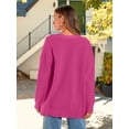 thumbnail image 6 of Women's Cardigan 2023 Open Front Oversized Button Lightweight Sweaters V Neck Loose Cardigans Knit Outwear, 6 of 14