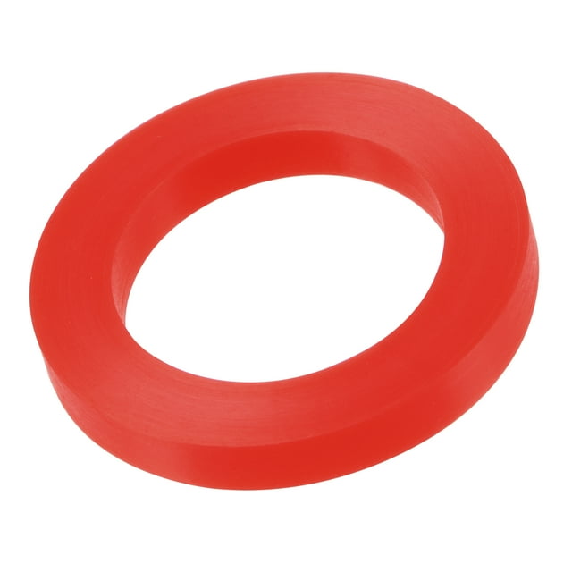 Unique Bargains 1-1/4 Pieds DN32 Rondelle Plate en Silicone avec Joint Rapide Rouge