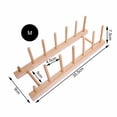 thumbnail image 4 of Estante Para Platos De Madera, Soporte Para Tapa De Olla, Organizador De Armario De Cocina Para Tabla De Cortar De Tazas, Estante De Secado De Cuencos, 1 Ud. Minnieouse HA023886-00, 4 of 7