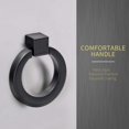 thumbnail image 3 of Tiradores de anillo para gabinete Bonsicoky, negro mate, 12 piezas, 3 of 7