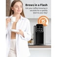 thumbnail image 6 of Hot & Iced Coffee Maker with Bold Setting, Single Serve Coffee Maker for K Cup and Grounds, 6-14 Oz Brew Sizes, 50 Oz Removable Water Tank, One Cup Coffee Machine with Reusable Filter, Black, 6 of 6