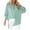 Green, variant on HCURIBAD Womens Oversized Button Down Shirts Business Casual Long Sleeve Blouse Work Striped Tops, 1PC Shirt Blue M