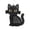 Inspirational Black Cat, variant on Glowing Christmas Story Ornament - Lighted Mini Holiday Scene with Warm LED Light, Festive Keepsake Gift for Home Christmas Party Decoration, 4"