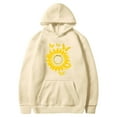 thumbnail image 4 of Olyvenn Womens Sunflower Sweatshirts Graphic Hoodie for Women Sunflower and Butterfly Shirt Long Sleeve Pullover Tops Beige S, 4 of 4