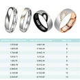 thumbnail image 3 of ruzhgo Ring Stainless Steel Fashion Lightweight Portable Heart Present Finger Rings Sturdy Simple Waterproof Jewelry Festival 5 Size(Man1) 9 Size(Man 5), 3 of 6