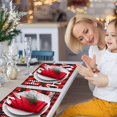 thumbnail image 3 of JOOCAR Christmas Placemats, Red and Black Buffalo Plaid Truck Elk Lights Merry Christmas Placemats for Home Dining Table Festive Decor Rectangular Placemats Set of 6, 3 of 6