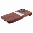 thumbnail image 5 of For iPhone 16 Plus Case Skin-Touch Leather+PC Phone Cover with Card Slot - Brown, 5 of 5