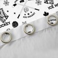 thumbnail image 4 of Castle Fairy Gamer Ice Hockey Curtains Pack Of 2 (42X84 Each) for Teens Women Men,Sport Theme Curtains Blackout,Black White Bedroom Curtains,Super Cozy Room Decor, 4 of 6