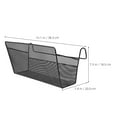thumbnail image 2 of HINTRMENT Loft Bed Accessories Storage Holder Black Hanging Baskets 1Set Hotel Room Users, 2 of 6