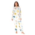thumbnail image 2 of FORMRS Onesies Pajama for Adults Unisex Hoodie Winter Jumpsuit One Piece Sleepwear, Sizes S-2XL, Cute Floral, 2 of 7