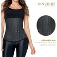 thumbnail image 4 of ANN CHERY Corset Waist Trainer for Women s Weight Loss - Colombian Waist Cincher - 3 Hook Latex Body Shaper - Edition 2021 5X-Large Black, 4 of 6