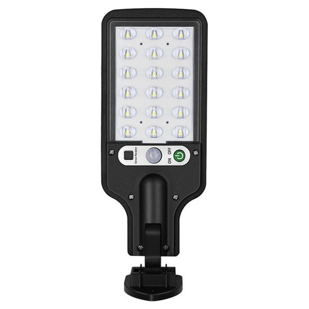 Lámpara de carretera solar para exteriores Luces de pared con sensor de movimiento de 3 modos a prueba de agua (18LED)