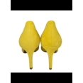 thumbnail image 2 of ALFANI Womens Yellow Comfort Padded Jeules Pointed Toe Stiletto Slip On Leather Pumps Shoes 6 M, 2 of 4